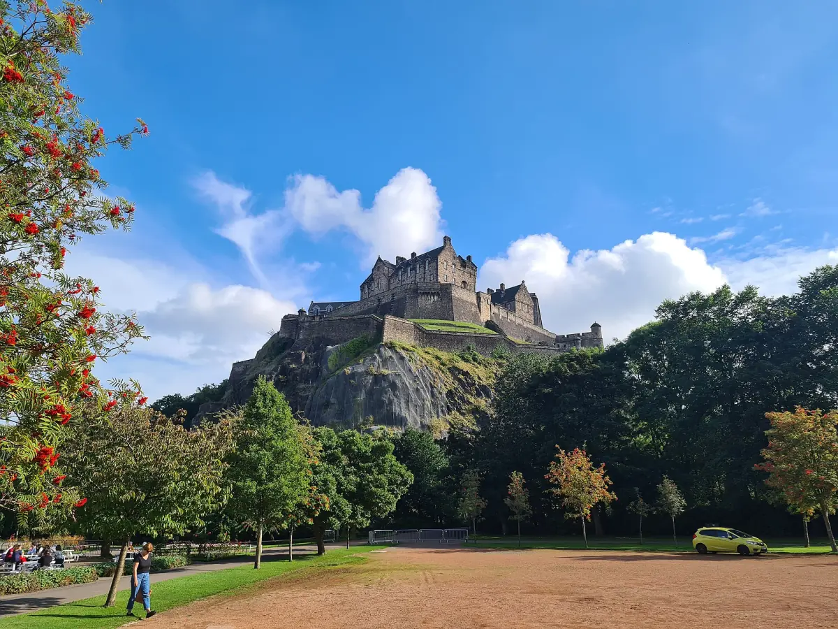 Castle Rock and the castle walls
