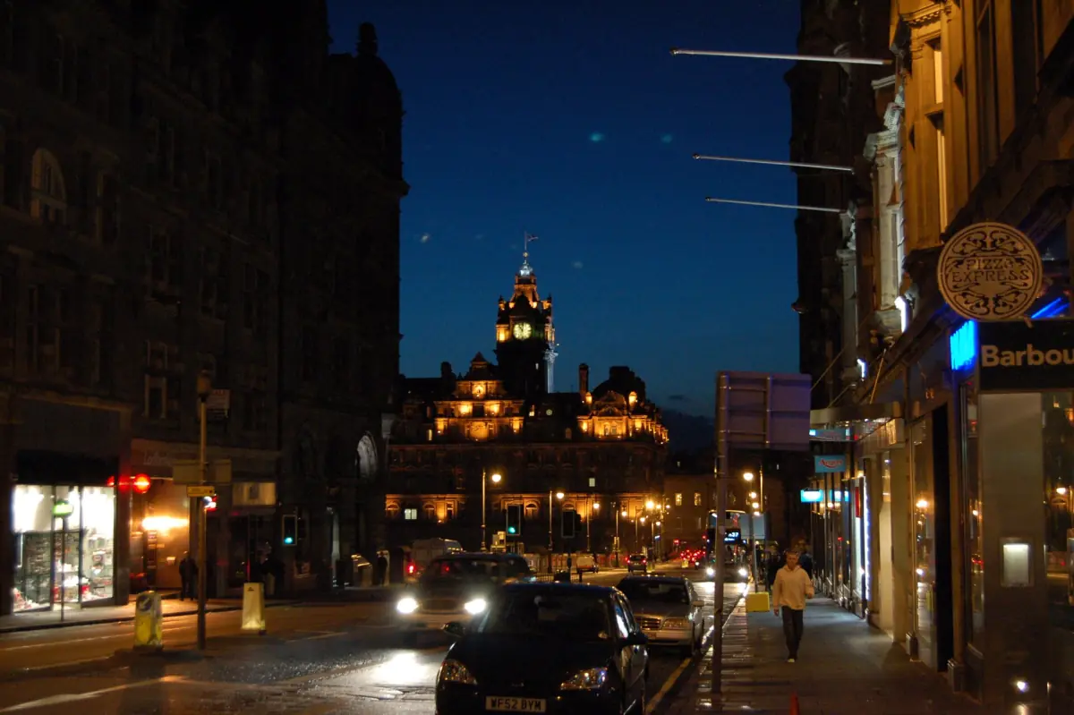 The Old Town at night