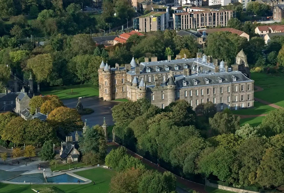 Holyroodhouse seen from Salisbury Crags
